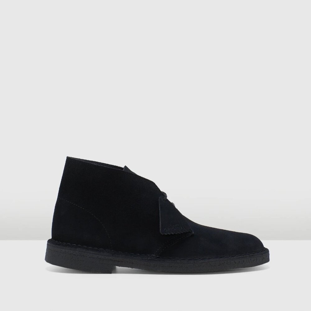 Clarks Originals Desert Boot, Black Suede
